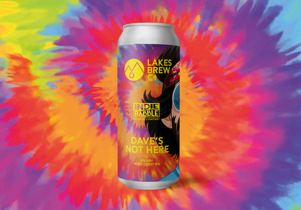 Dave's Not Here - West Coast IPA 6% (440ml) | Lakes Brew Co x Indie Rabble