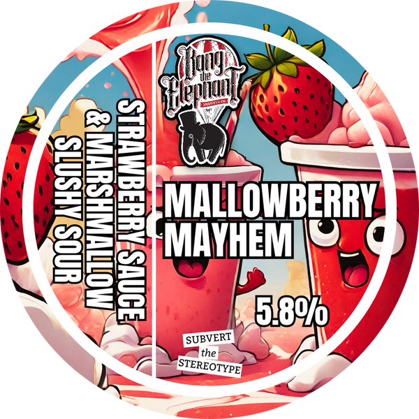 Mallowberry Mayhem (Strawberry Sauce & Marshmallow Slushy Sour)
