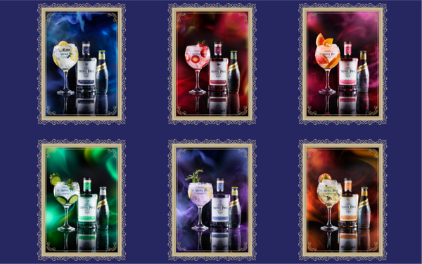 The Artful Pour Gin Gift Set ABV 40% (3 x 5cl)