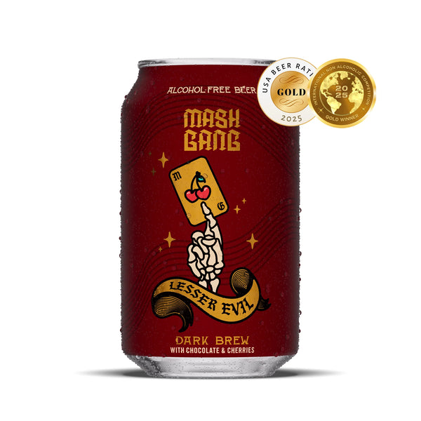 Lesser Evil [AF Chocolate Cherry Stout] ABV 0.5% (440ml)