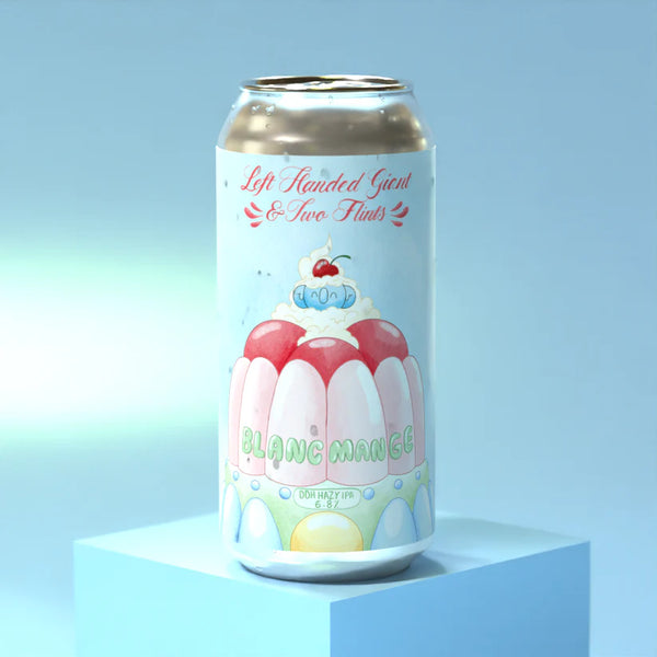 Blancmange [DDH Hazy IPA] ABV 6.8% (440ml) | Left Handed Giant X Two Flints