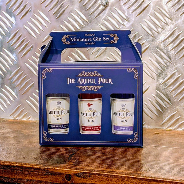 The Artful Pour Gin Gift Set ABV 40% (3 x 5cl)