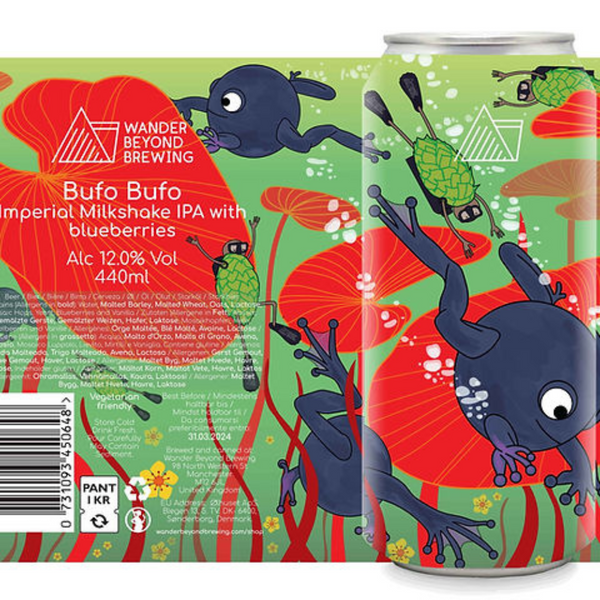 Bufo Bufo [Imperial Milkshake IPA with Blueberries] ABV 12% (440ml)